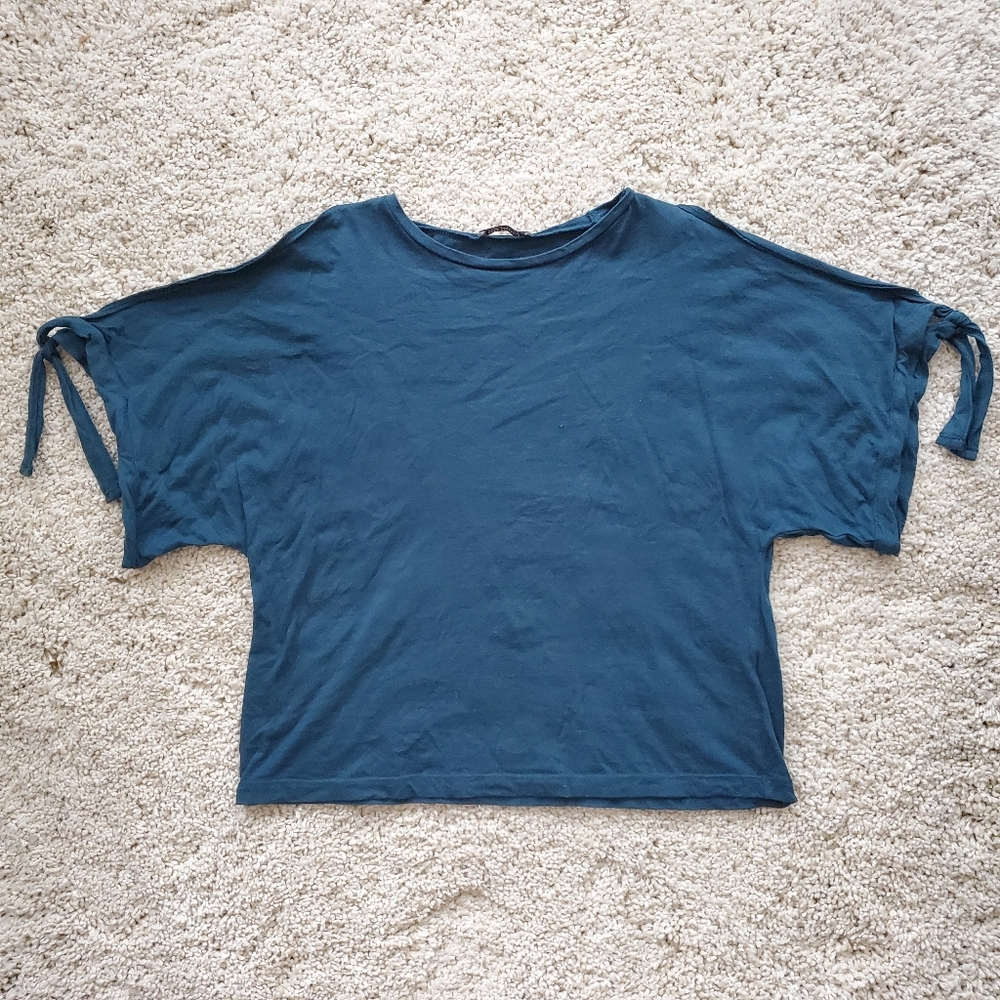 Zara split sleeve t shirt